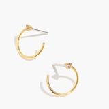 Madewell Jewelry | Madewell Delicate Collection 14k Gold Cover Sterling Silver Earring | Color: Gold | Size: Os