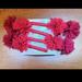 Anthropologie Accessories | Anthropologie Handmade Floral Hair Pins | Color: Red | Size: Os