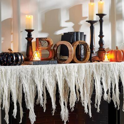 Halloween Gauze Mantel Scarf - Grandin Road