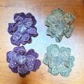 Anthropologie Accessories | Anthro X Andrea's Beau Floral Hair Clips | Color: Green | Size: Os