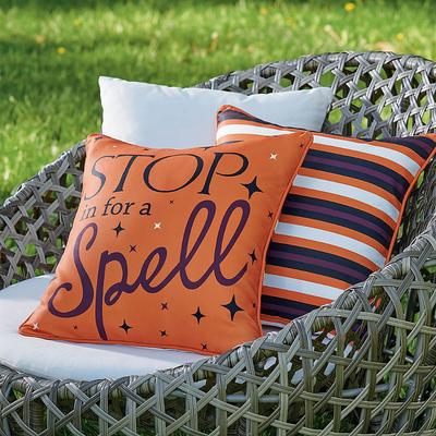 Stop For A Spell Reversible Pillow - Grandin Road