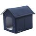 Blue "Hush Puppy" Electronic Heating and Cooling Smart Collapsible House, 29.5" L X 23.6" W X 23.6" H, Large