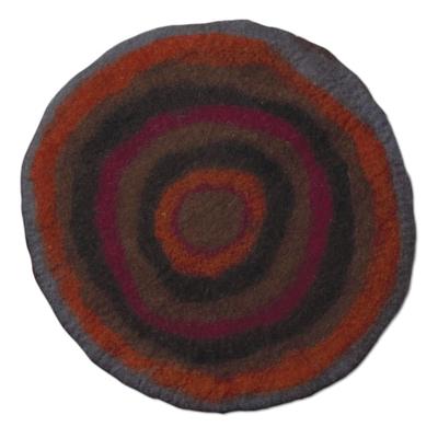 Dharma Dog Karma Cat Red Agate Stone Wool Pet Mat, 18" L X 18" W, Small