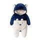 Verve Jelly Baby Winter Clothes Snowsuit Rompers Jumpsuit Hooded Footed Onesie Outwear Outfits Set Coat for Infant Boy Girl Blue