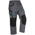 Uvex Tune-up Long Work Trousers for Kids - Long Cargo Trousers with Abrasion-resistant Knee Reinforcements - Grey - 134