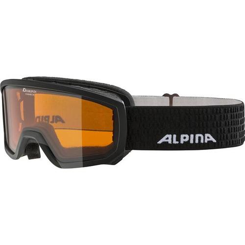 ALPINA Kinder Skibrille/Snowbaordbrille Scarabeo JR DH, Größe Onesize in Braun