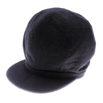 Newsboy Cool,'Black Cotton Newsboy Hat'