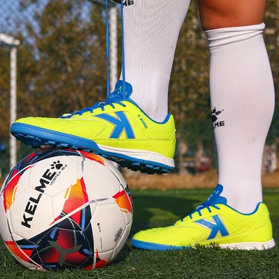 KELME – chaussures de Football antidérapantes pour hommes baskets de Futsal pour enfants de sport