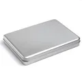 Boîte de rangement rectangulaire en métal A5 organisateur de tablettes cercueil vierge 18 boîtes