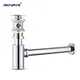 ROVATE – piège à bouteille déodorant Tube de plomberie en laiton chromé pour Siphon de lavabo et de