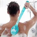 Brosse de bain avec poignée pour le dos éponge de douche épurateur masseur de peau exexpansive