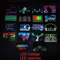 Badges lumineux néon sur sac à dos accessoires de vêtements de fête patchs Cotillon pour Rave Tees