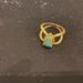 Free People Jewelry | Gold Ring With Turquoise Stone, Free People | Color: Gold | Size: Os