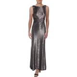 Lauren Ralph Lauren Womens Dilamana Gathered Sleeveless Evening Dress