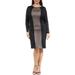 Women's Plus Size Two-Tone Sheath Dress