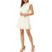 Allegra K Women's Ruffle Tie Neck Sleeveless A-line Solid Color Chiffon Dress