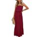 Colisha Tube Dress for Women High Waist Plain Maxi Dress Casual Loose Strapless Ruffle Dress Womens Summer Dress