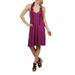 24Seven Comfort Apparel Kyra Ruffle Halter Dress