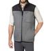 The American Outdoorsman Water Repellent Bonded Fleece Full Zip Vests For Men (Medium, Steel)