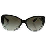 Vogue VO2819S 1880/8E - Top Black Gradient Grey Transparent/Green Gradient by Vogue for Women - 58-16-135 mm Sunglasses