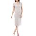 Women's Js Collections Illusion Lace Sheath Cocktail Dress, Size 10 - Metallic