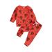 Bmnmsl Baby's Spring Sets Long Sleeve Round Neck Elastic Head Long Pants