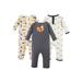 Hudson Baby Boy Cotton Coveralls 3-Pack