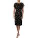 Adrianna Papell Womens Party Velvet Cocktail Dress