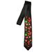 Men's Black Neck Tie Christmas Candy Holiday Necktie