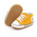 Clearance New Canvas Classic Sports Sneakers Newborn Baby Boys Girls First Walkers Shoes Infant Toddler Soft Sole Anti-Slip Baby Shoes (0-12months,Yellow Baby)