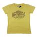 Browning Womens Antique Crest Tee Classic Fit Yellow T-Shirt (Large)