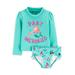 Child of Mine by Carter's Baby Toddler Girl Rash Guard Two Piece Swimsuit