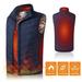 Lightweight Winter Warm Waistcoat Electric Heating Vest USB Charging Heated Coat Thermal Vest with Pocket for Walking Camping Ice Fishing Snowboarding Skiing
