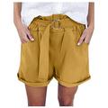 Sexy Dance Womens Casual Beach Shorts Drawstring High Waisted Pants with Pockets Wide Leg Belt Shorts Oceanside Summer Loose Short Pants Plus Size