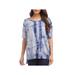 Karen Kane Womens Tie-Dye Hi-Low T-Shirt