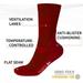 Jocestyle US Size Men 6.5-8.5 Women 8-10 Wool Socks Outdoor Household Socks