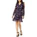 Maison Jules Womens Ruffled A-Line Dress