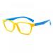 Kids Blue Light Blocking Glasses Soft Frame Children Portable Silicone Glasse Ultra-Light Goggle Plain Glasses Anti-Blue Light for Kids Boys Girls