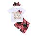 luethbiezx Newborn Infant Baby Girls Clothes Cute Print Sleeveless Tank Tops T-Shirt + Floral Pants Summer Outfits Set