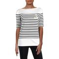 Lauren Ralph Lauren Women's Striped Cotton T-Shirt