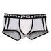 MIARHB Men Underwear Letter Printed Boxer Briefs Shorts Bulge Pouch Underpants Under wear