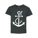 Youth White Anchor T-Shirt For Girls and Boys