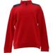 Lands' End Boy's Husky SOLID FLEECE MOCK Rich Red XL NEW 491975