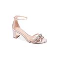 BADGLEY MISCHKA Womens Giona II Leather Open Toe Casual Ankle, Rosmet, Size 8.5