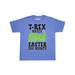 Inktastic Funny Easter T-Rex Hates Easter Egg Hunts Teen Short Sleeve T-Shirt Unisex Columbia Blue L