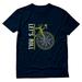 Tstars Mens Bicycle Shirt Cyclist Gift for Men Let's Roll Cycling Bike Bicycle Lovers Gift Cycling Tee Cycle Biking Road Mountain Riders T Shirt
