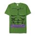 Men's Marvel Halloween Hulk Classic Costume Graphic Tee Kelly Green