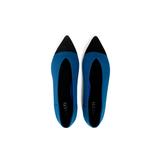 Old Navy Women Loafers - Pointed Flats for Women - Flat Shoes for Women - Loafers Shoes Knitted Washable Zapatos de Mujer Comfort - Casual Womens Shoes - Teacher Shoes (Blue w Black Size 9,5)
