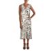 Lauren Ralph Lauren Womens Animal Print Sleeveless Maxi Dress