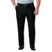 Big & Tall Haggar Premium Comfort Expandable-Waist Classic-Fit Stretch Flat-Front Dress Pants Black